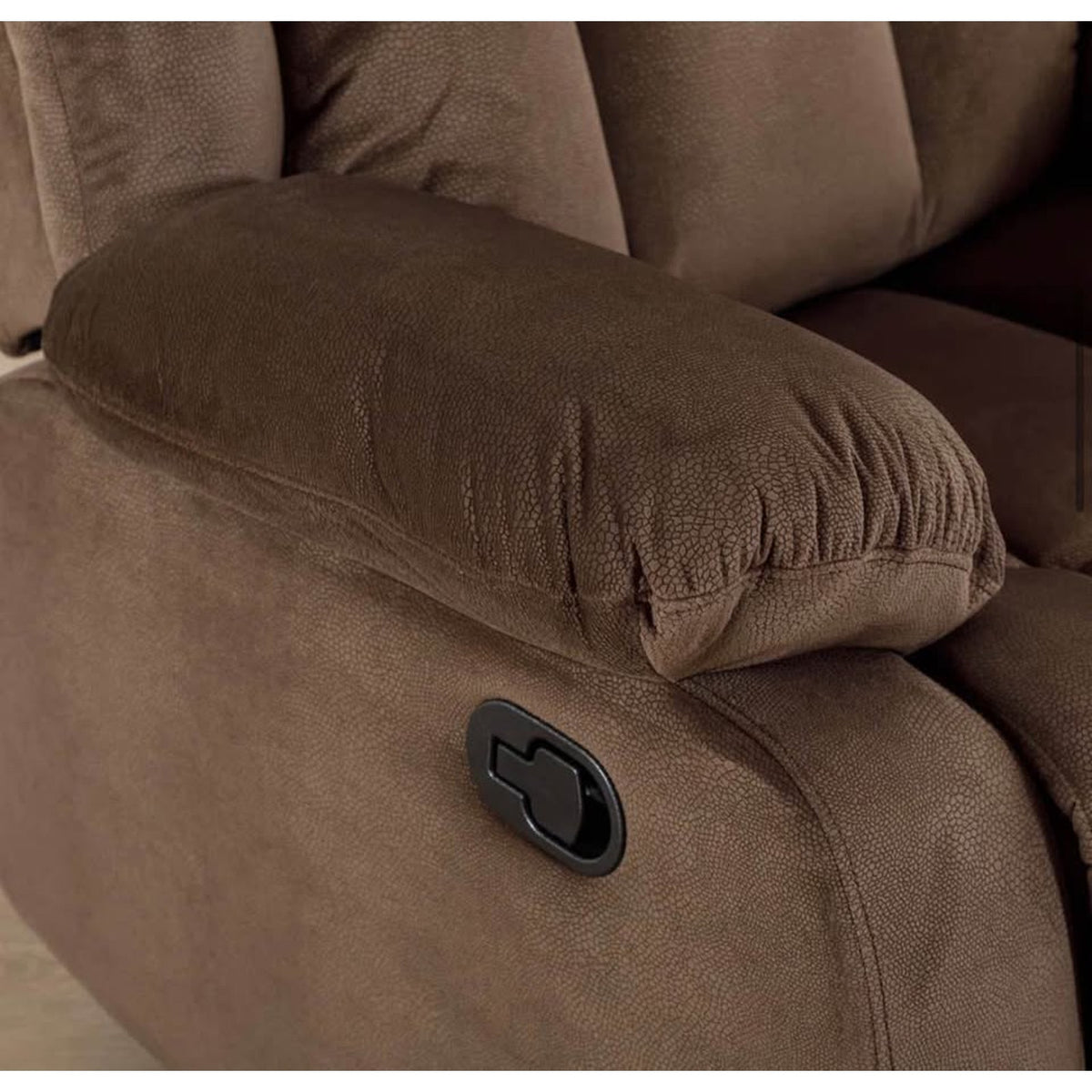 New 62” Microsuede Reclining Loveseat – Manual Recliner Couch $900 Retail Delivery Available