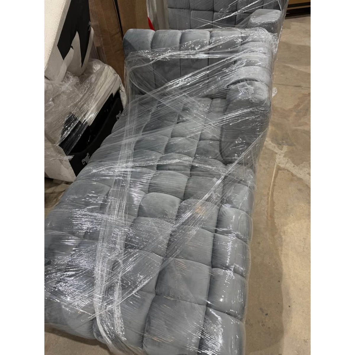 Gray Velvet U-Shaped Sectional | Retail $3,000+ | Only $875 | Delivery Available