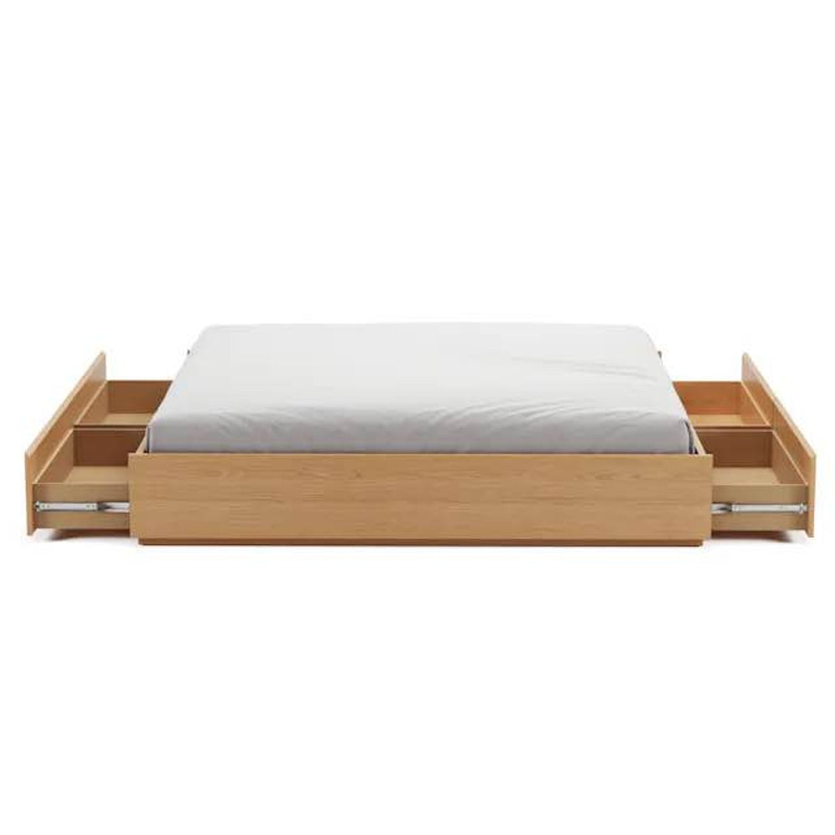 Article | King Platform Storage Bed | Leif - White Oak | $1500 Retail Open Box - Delivery Available