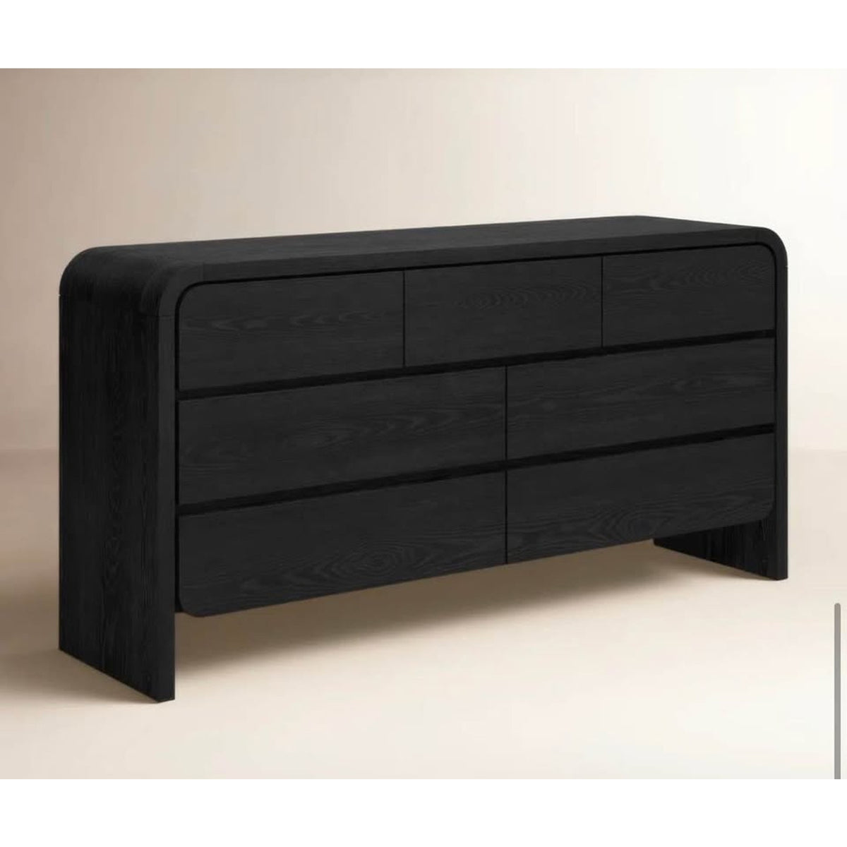AllModern Nori 68” Solid Wood 7-Drawer Dresser – Black – Retail $2,509 – Delivery Available