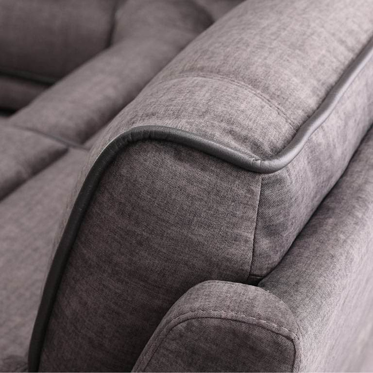 Redding 6-Piece Fabric Power Reclining Sectional with Power Headrests – Gray Delivery Available