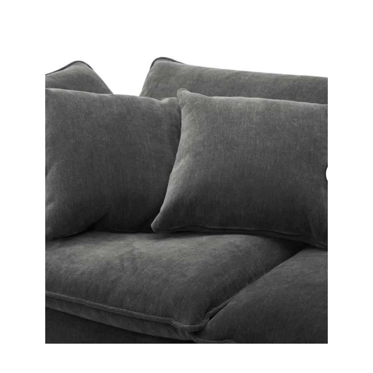 Sereen 6-Piece Modular Sectional Sofa | Dark Gray | Oversized Deep Seat Cloud Style Couch
