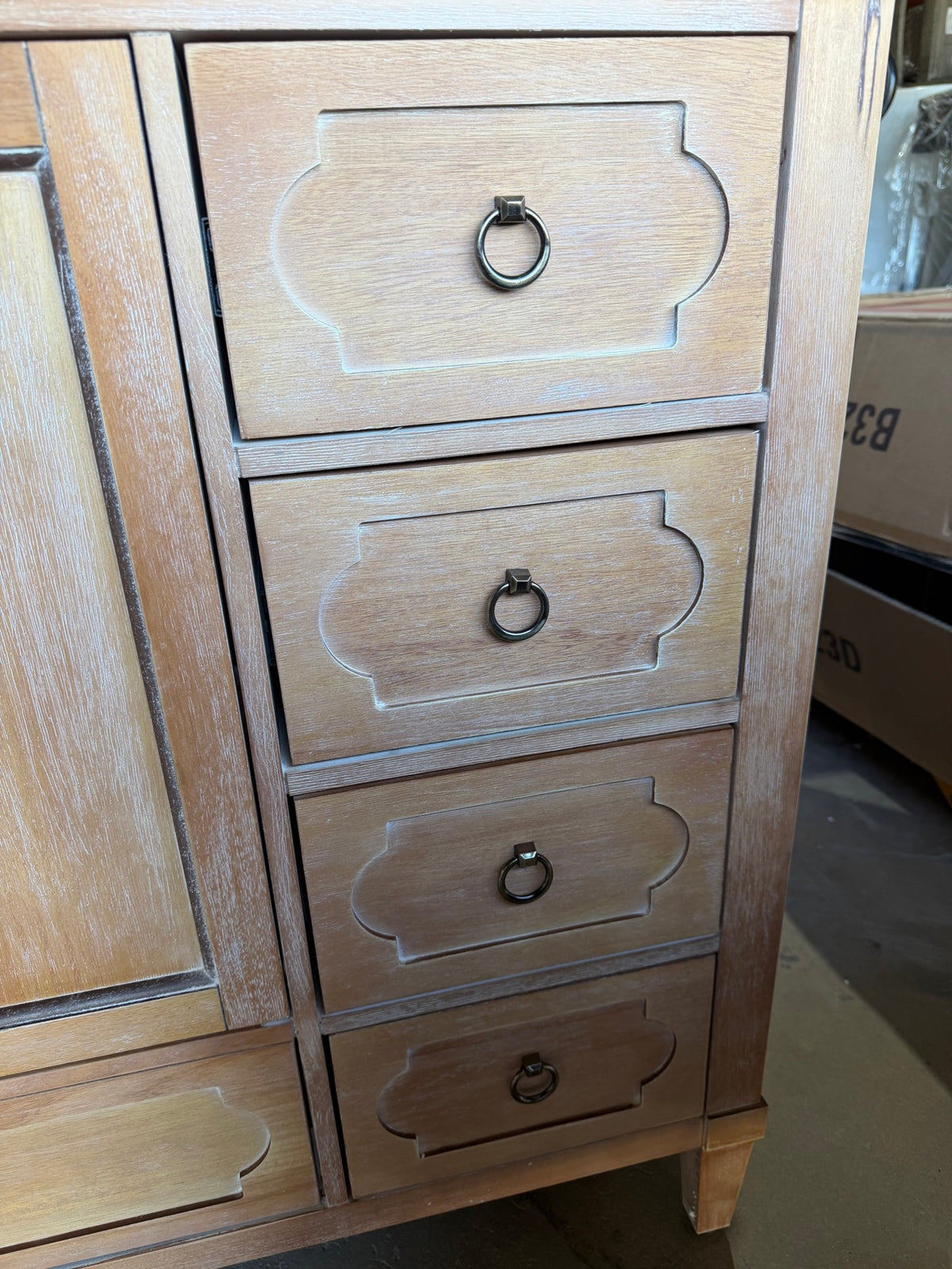 Formosa Bradford 48″ Bathroom Vanity BASE ONLY – Reclaimed Finish – No Top – Delivery Available