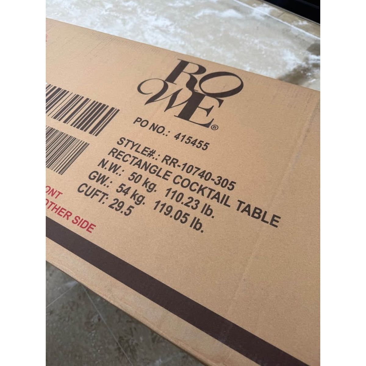 Brand New Rowe Furniture Square Theory Cocktail Table $1,062 Retail - Delivery Available