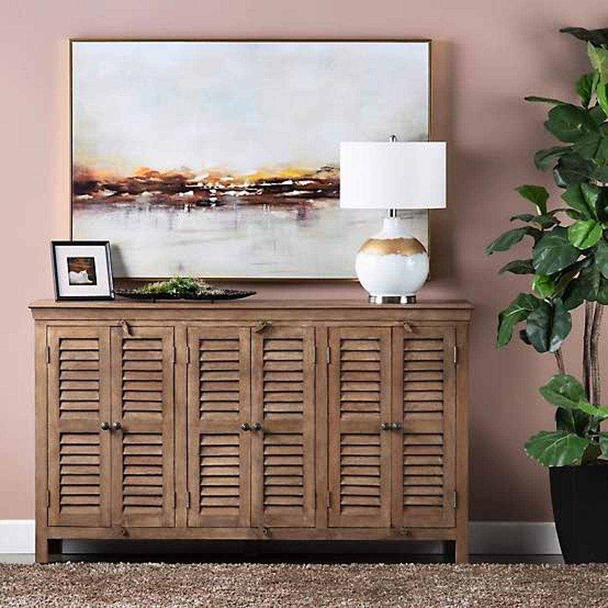 New 72” Solid Mango Wood Sideboard – Retail $2,754 – Delivery Available