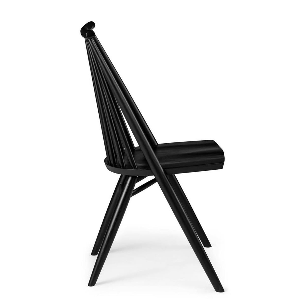 Article | Set of 2 Solid Wood Dining Chairs | Dabo - Black | Delivery Available
