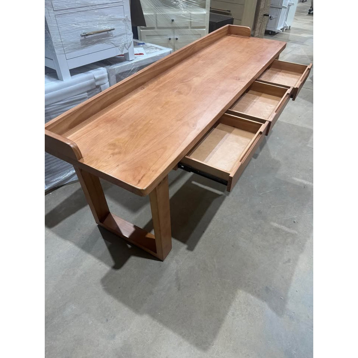 New Groove Interior Solid Wood 3-Drawer Desk – Open Box – Delivery Available