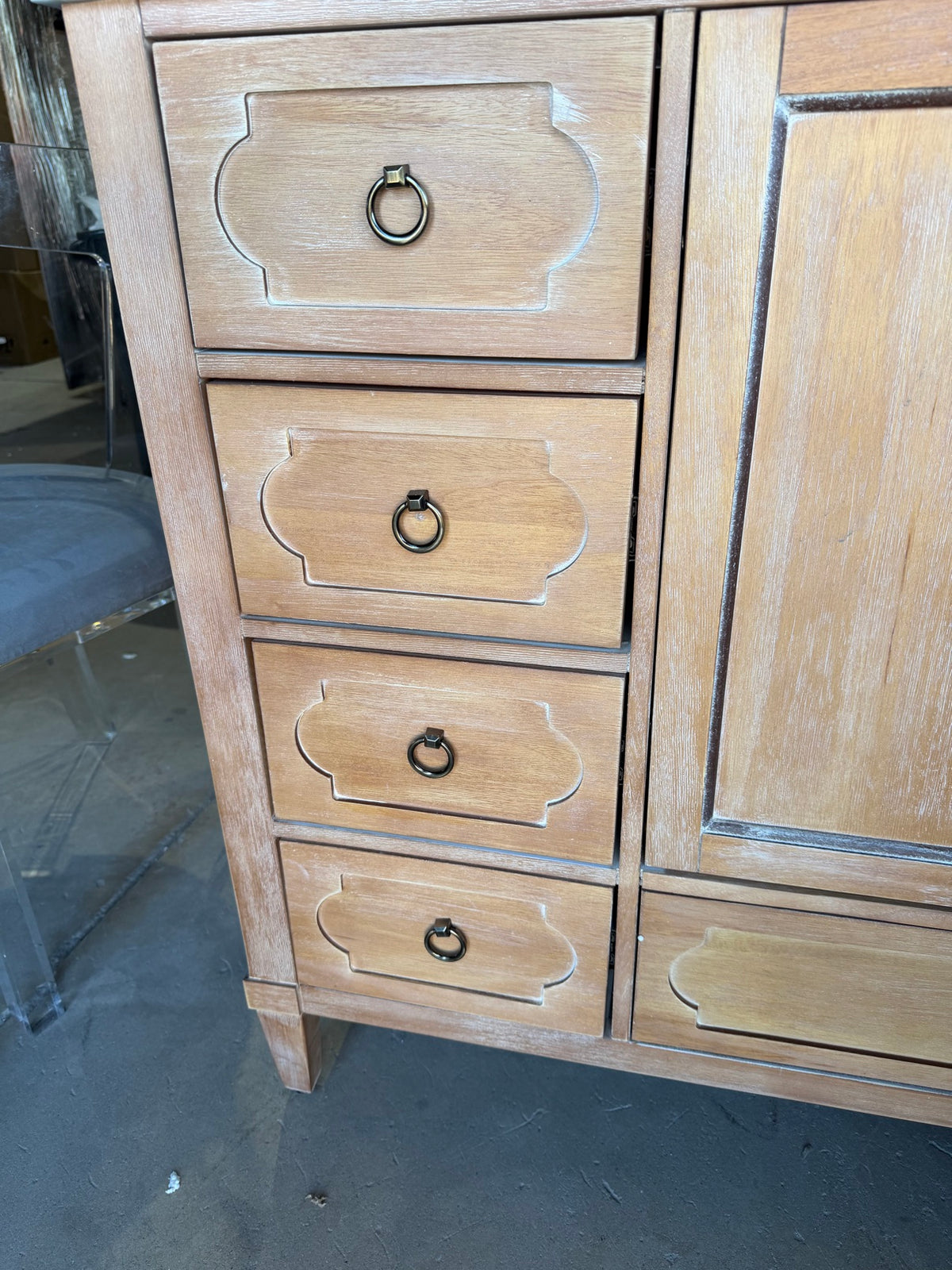 Formosa Bradford 48″ Bathroom Vanity BASE ONLY – Reclaimed Finish – No Top – Delivery Available