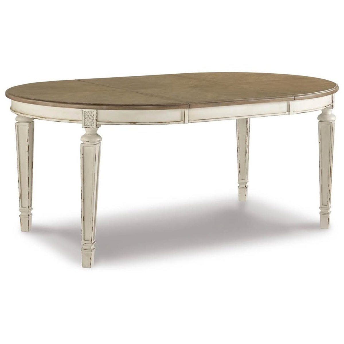 New Ashley Realyn Extendable Dining Table | 48”-72” Round to Oval | Delivery Available