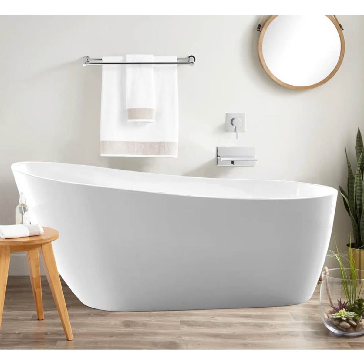 Vanity Art Cora 67” Freestanding Soaking Tub – $1,249 Retail – Delivery Available