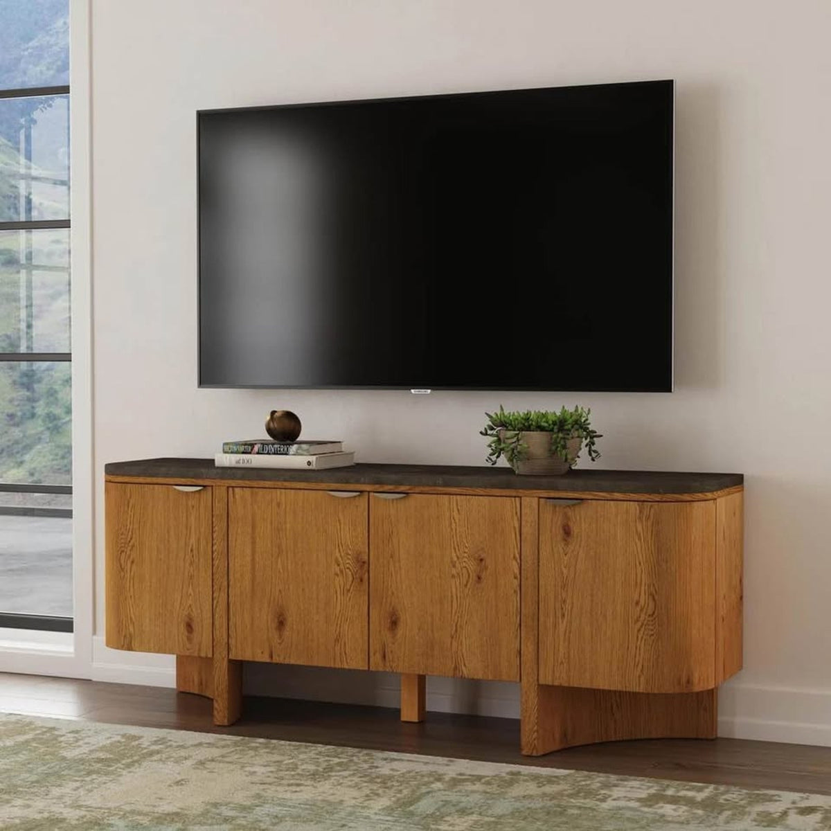 Flexsteel Eclipse TV Stand Console | New Open Box