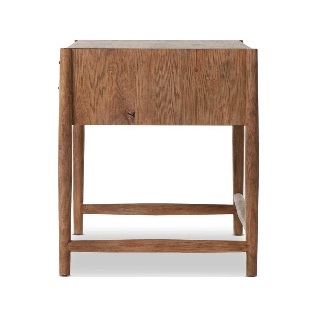 Four Hands Glenview Solid Wood Writing Desk – Weathered Oak Executive Office Desk