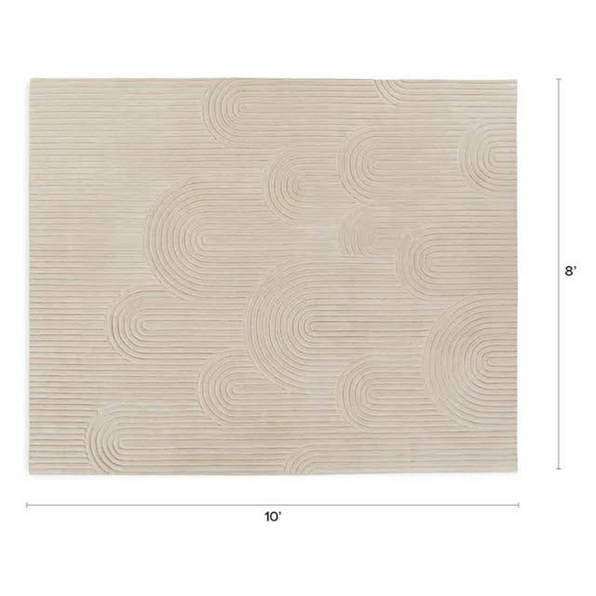 New 8’ x 10’ Wool Rug – Article Clem Arch Cream – $699 Retail – Open Box – Delivery Available