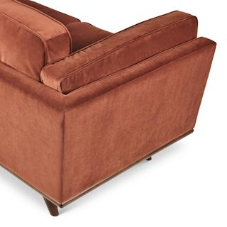 New Article Timber 90″ Velvet Sofa in Rust — Delivery Available