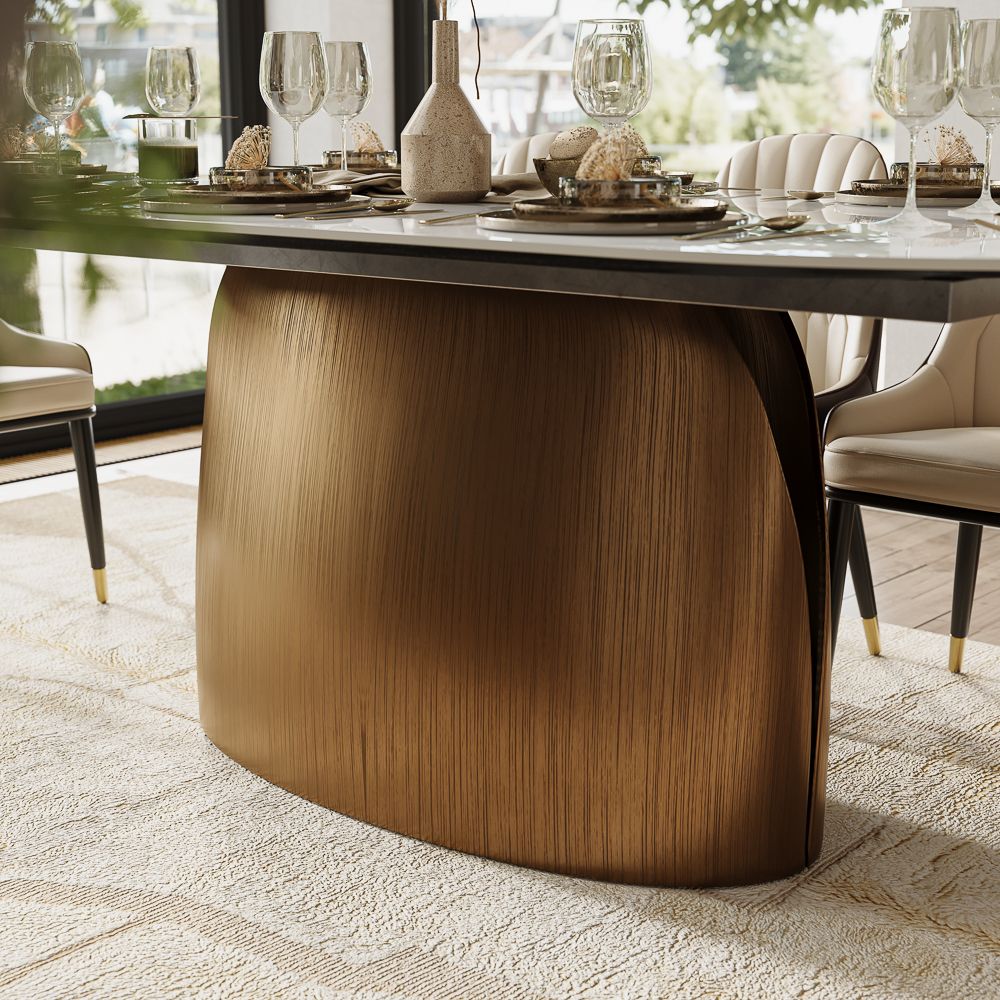 Oval Dining Table – POVISON Hobart 71” – $1,659 Retail – Delivery Available