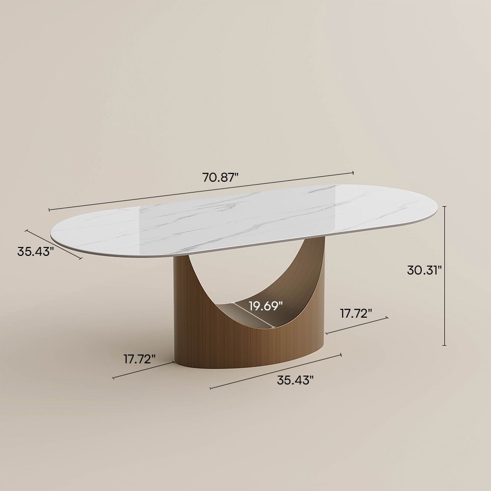 Oval Dining Table – POVISON Hobart 71” – $1,659 Retail – Delivery Available