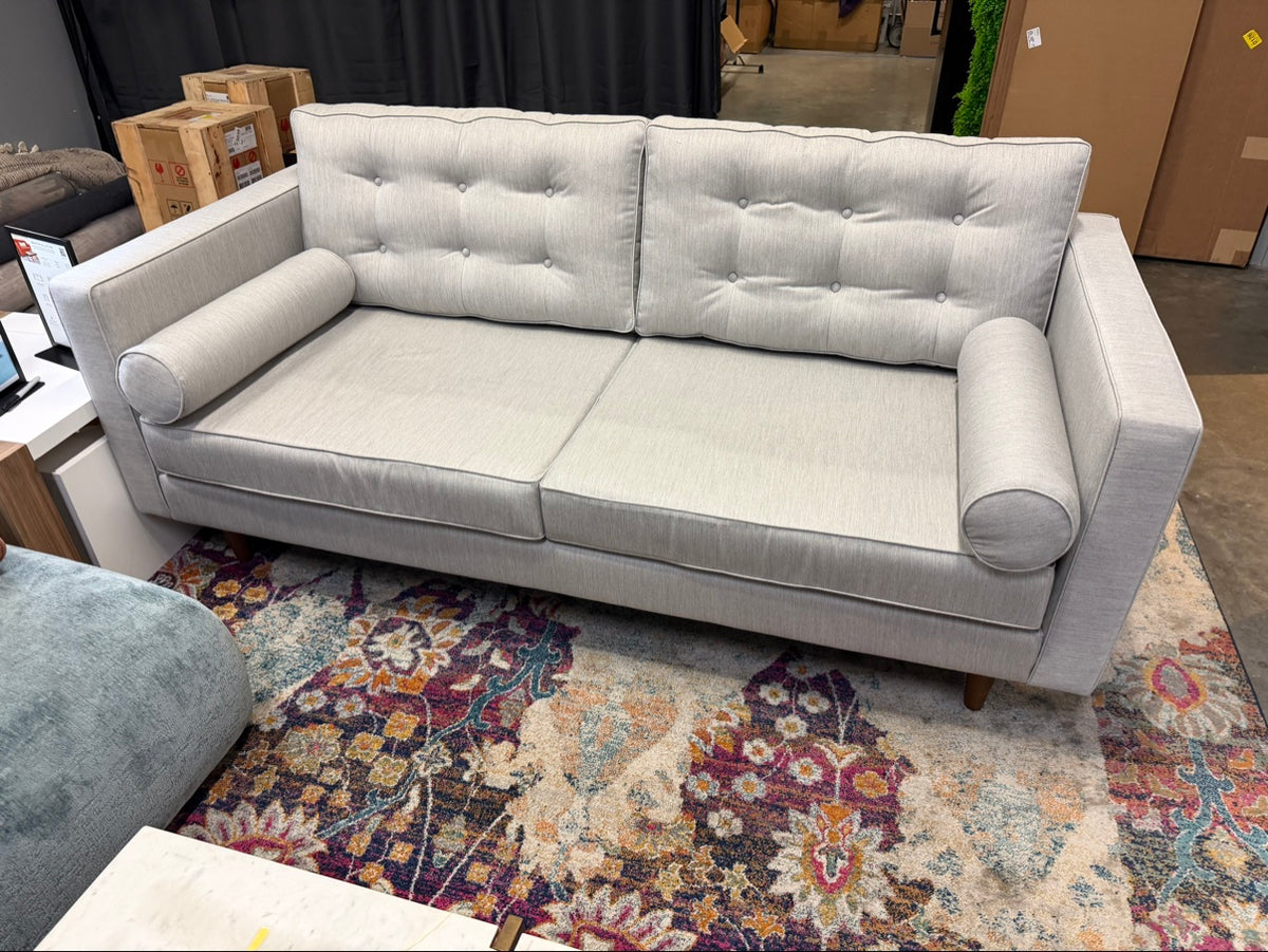 New Joybird Braxton Loveseat – Sunbrella Premier Fog – Retail $2,569 – Delivery Available