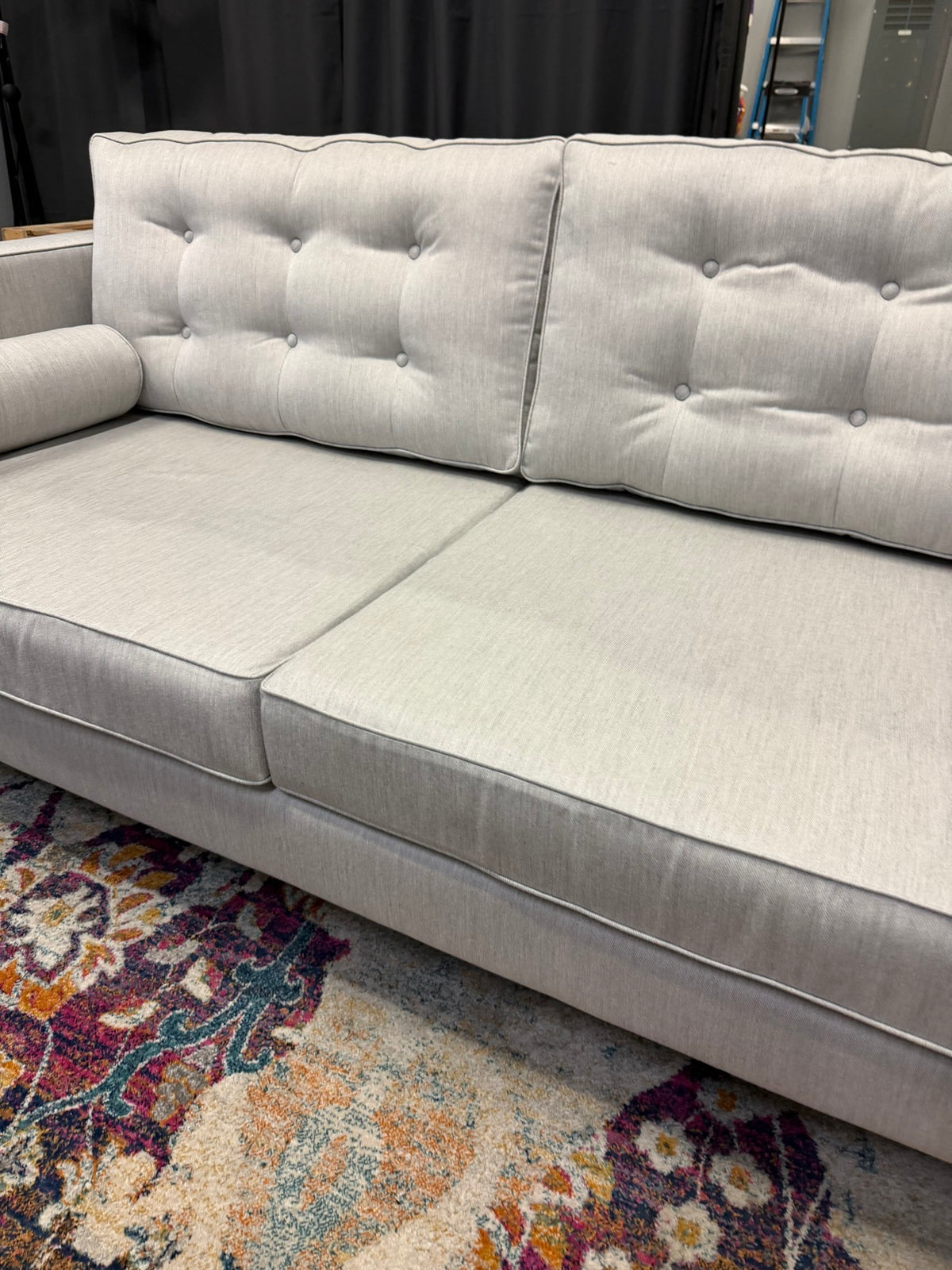 New Joybird Braxton Loveseat – Sunbrella Premier Fog – Retail $2,569 – Delivery Available