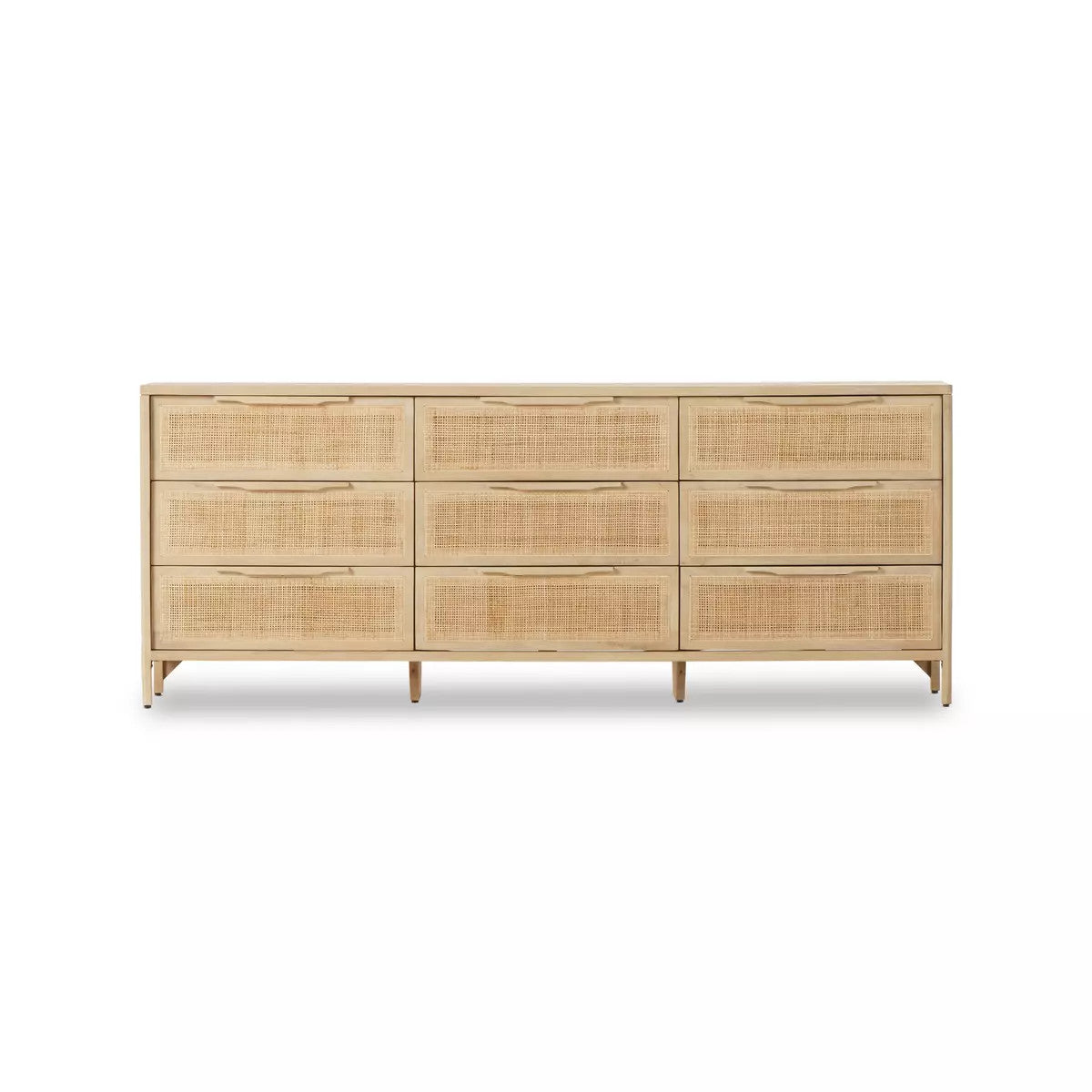 New Four Hands Sydney 86” 9-Drawer Dresser Sideboard or Console – Natural Mango – $2,599 Retail – Delivery Available