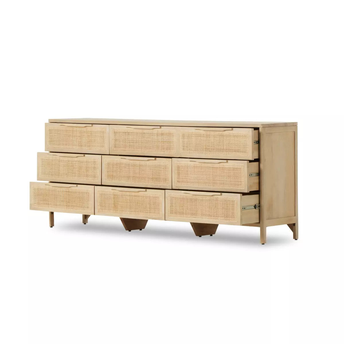 New Four Hands Sydney 86” 9-Drawer Dresser Sideboard or Console – Natural Mango – $2,599 Retail – Delivery Available
